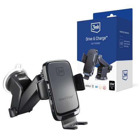 Uchwyt samochodowy 3mk Drive & Charge 3mk Protection