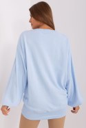 Bluza Damska Model EM-BL-716.14 Light Blue - Ex Moda Ex Moda Bluza Damska Model EM-BL-716.14 Light Blue - Ex Moda Ex Moda