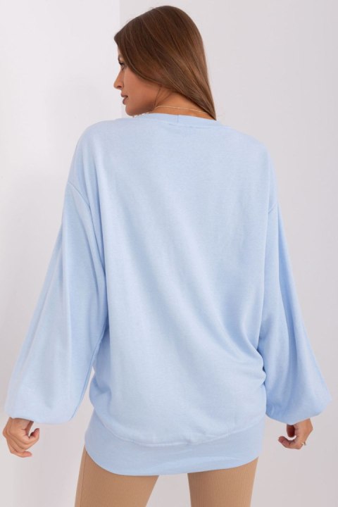 Bluza Damska Model EM-BL-716.14 Light Blue - Ex Moda Ex Moda Bluza Damska Model EM-BL-716.14 Light Blue - Ex Moda Ex Moda