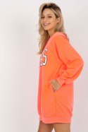 Bluza Damska Model EM-BL-U719.82P Fluo Orange - Ex Moda Ex Moda Bluza Damska Model EM-BL-U719.82P Fluo Orange - Ex Moda Ex Moda