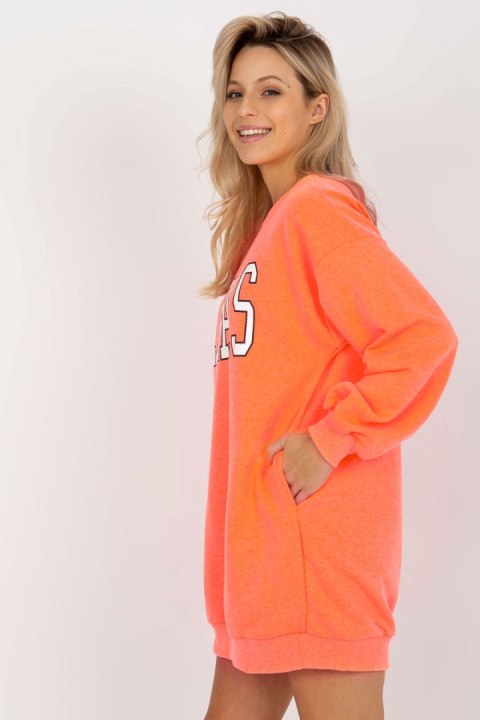 Bluza Damska Model EM-BL-U719.82P Fluo Orange - Ex Moda Ex Moda Bluza Damska Model EM-BL-U719.82P Fluo Orange - Ex Moda Ex Moda