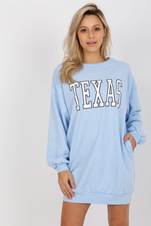 Bluza Damska Model EM-BL-U719.82P Light Blue - Ex Moda Ex Moda Bluza Damska Model EM-BL-U719.82P Light Blue - Ex Moda Ex Moda