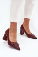 Czółenka Model Celira 55-A36 Bordo - Step in style Step in style