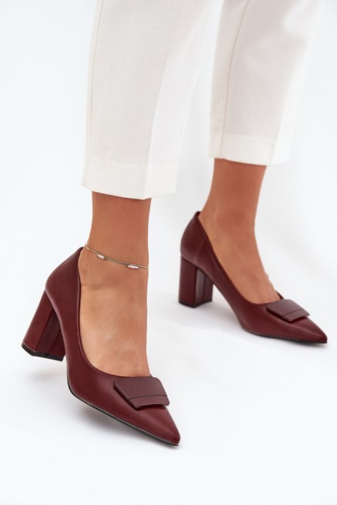 Czółenka Model Celira 55-A36 Bordo - Step in style Step in style