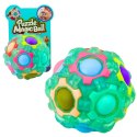 Magiczna Piłka Łamigłówka Logiczna Fluorescencyjna Wypustki 7cm Mix LEAN TOYS
