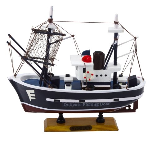 Model Kolekcjonerski Dekoracyjny Statek Kuter Rybacki Flying Lady 24x23cm LEAN Toys Model Kolekcjonerski Dekoracyjny Statek Kuter Rybacki Flying Lady 24x23cm LEAN Toys