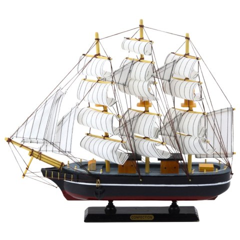 Model Kolekcjonerski Dekoracyjny Statek Żaglowiec Trójmasztowy Czarny 39x36cm LEAN Toys Model Kolekcjonerski Dekoracyjny Statek Żaglowiec Trójmasztowy Czarny 39x36cm LEAN Toys