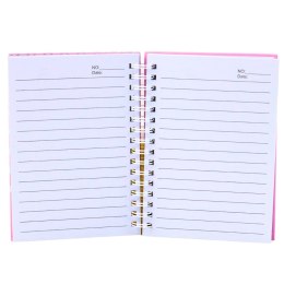 Notatnik W Linie Holograficzne Łuski Różowy A6 80 Kartek LEAN