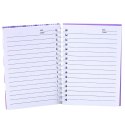 Notatnik W Linie Muszelki Holograficzne Fioletowy A6 80 Kartek LEAN