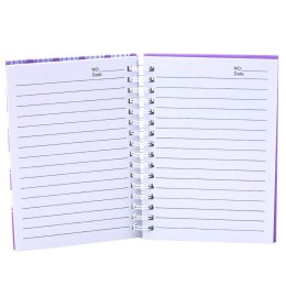 Notatnik W Linie Muszelki Holograficzne Fioletowy A6 80 Kartek LEAN