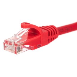 Patchcord RJ45, Netrack osłonka zalewana, kat. 5e UTP, 1,5m czerwony NETRACK