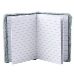 Pluszowy Notatnik W Linie Błyszcząca Gwiazda Szary A6 80 Kartek LEAN