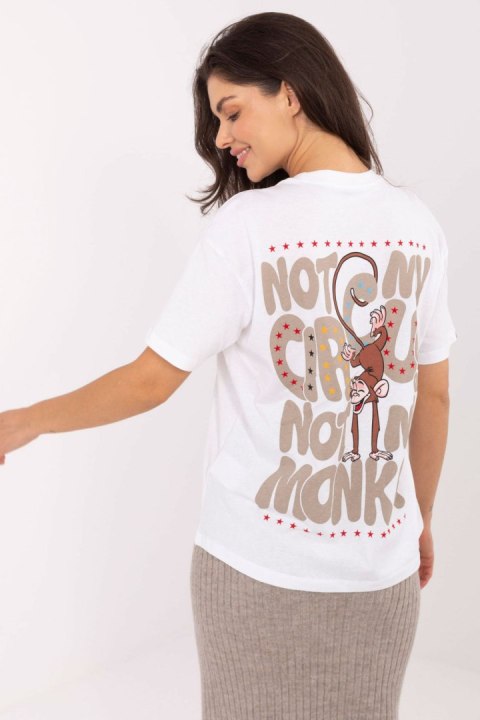 T-shirt Damski Model D12022AI02645S White - Sublevel Sublevel T-shirt Damski Model D12022AI02645S White - Sublevel Sublevel