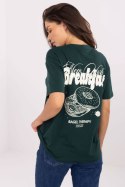Tshirt Damski Model D12022M02645R Dark Green - Sublevel Sublevel