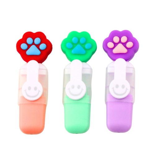 Zestaw Mini Zakreślacze Z Łapką W Etui Kolorowe 6szt 8cm LEAN Zestaw Mini Zakreślacze Z Łapką W Etui Kolorowe 6szt 8cm LEAN
