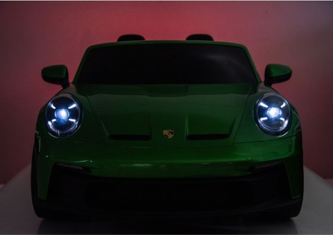 Auto Na Akumulator DK-P911 Porsche GT3 Zielony Lakierowany LEAN CARS Auto Na Akumulator DK-P911 Porsche GT3 Zielony Lakierowany LEAN CARS