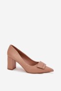 Czółenka Model Celira 55-A36 Dark Beige - Step in style Step in style