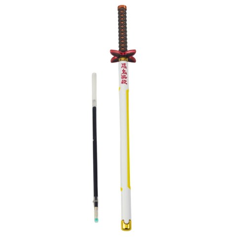 Długopis Miecz Katana Anime Metalowy Czarny Tusz Wymienny Wkład Biało-Żółty LEAN Długopis Miecz Katana Anime Metalowy Czarny Tusz Wymienny Wkład Biało-Żółty LEAN
