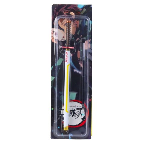 Długopis Miecz Katana Anime Metalowy Czarny Tusz Wymienny Wkład Biało-Żółty LEAN Długopis Miecz Katana Anime Metalowy Czarny Tusz Wymienny Wkład Biało-Żółty LEAN