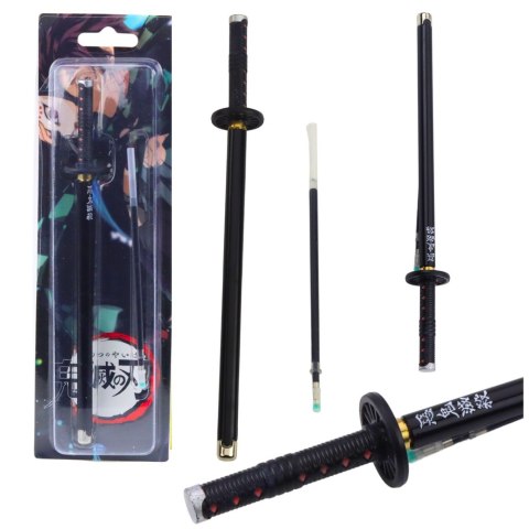 Długopis Miecz Katana Anime Metalowy Czarny Tusz Wymienny Wkład Czarny LEAN Długopis Miecz Katana Anime Metalowy Czarny Tusz Wymienny Wkład Czarny LEAN