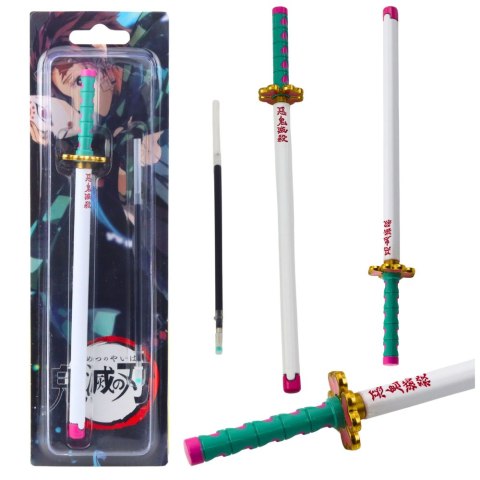 Długopis Miecz Katana Anime Metalowy Czarny Tusz Wymienny Wkład Turkus LEAN Długopis Miecz Katana Anime Metalowy Czarny Tusz Wymienny Wkład Turkus LEAN