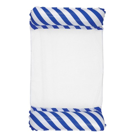 Dmuchany Hamak Wodny Materac Leżak Biało-Granatowy 120x70cm LEAN Dmuchany Hamak Wodny Materac Leżak Biało-Granatowy 120x70cm LEAN