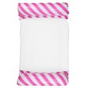 Dmuchany Hamak Wodny Materac Leżak Biało-Różowy 120x70cm LEAN Dmuchany Hamak Wodny Materac Leżak Biało-Różowy 120x70cm LEAN