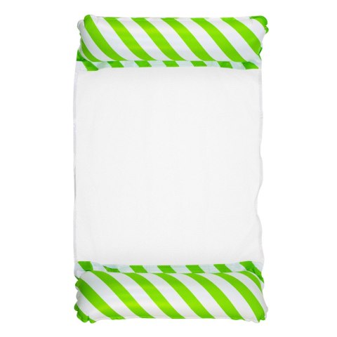 Dmuchany Hamak Wodny Materac Leżak Biało-Zielony 120x70cm LEAN Dmuchany Hamak Wodny Materac Leżak Biało-Zielony 120x70cm LEAN