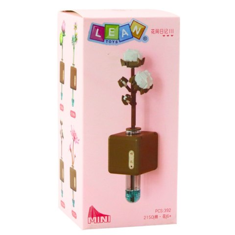 Klocki Konstrukcyjne Gałązka Kwiat Bawełny W Fiolce 392 el. LEAN Toys Klocki Konstrukcyjne Gałązka Kwiat Bawełny W Fiolce 392 el. LEAN Toys