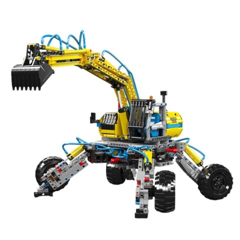 Klocki Konstrukcyjne Koparka Terenowa Ruchoma 1392 el. LEAN Toys Klocki Konstrukcyjne Koparka Terenowa Ruchoma 1392 el. LEAN Toys