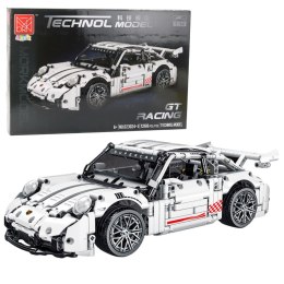 Klocki Konstrukcyjne Samochód GT Racing Biały 1:14 1268 el. LEAN Toys