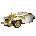 Klocki Konstrukcyjne Samochód Vintage Klasyk K500 Biało-Złoty 952 el. LEAN Toys