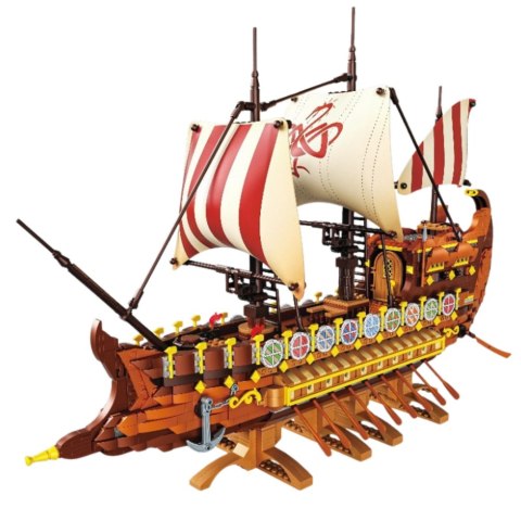 Klocki Konstrukcyjne Starożytny Statek Romański 2073 el. LEAN Toys Klocki Konstrukcyjne Starożytny Statek Romański 2073 el. LEAN Toys