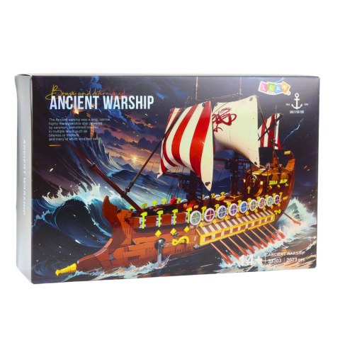 Klocki Konstrukcyjne Starożytny Statek Romański 2073 el. LEAN Toys Klocki Konstrukcyjne Starożytny Statek Romański 2073 el. LEAN Toys