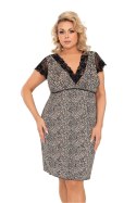 Koszulka nocna Koszula Nocna Model Omari Plus Size Beige - Donna Donna