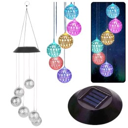 Lampki Solarne Ogrodowe LED Dzwonki Kule Marokańskie 70cm LEAN