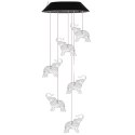 Lampki Solarne Ogrodowe LED Dzwonki Słoniki Kolorowe 70cm LEAN
