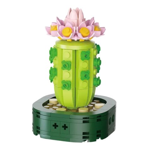 Mini Klocki Konstrukcyjne Kaktus Z Różowym Kwiatem 176 el. LEAN TOYS Mini Klocki Konstrukcyjne Kaktus Z Różowym Kwiatem 176 el. LEAN TOYS