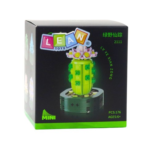 Mini Klocki Konstrukcyjne Kaktus Z Różowym Kwiatem 176 el. LEAN TOYS Mini Klocki Konstrukcyjne Kaktus Z Różowym Kwiatem 176 el. LEAN TOYS