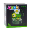 Mini Klocki Konstrukcyjne Kwiatki Z Buźkami Białe Żółte 142 el. LEAN TOYS