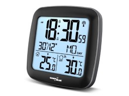 Stacja pogody bezprzewodowa GreenBlue GB542 z systemem DCF kalendarz, alarm Greenblue