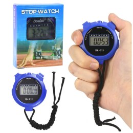 Stoper Cyfrowy LCD Elektroniczny Sportowy XL-011 Niebieski LEAN