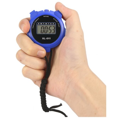 Stoper Cyfrowy LCD Elektroniczny Sportowy XL-011 Niebieski LEAN Stoper Cyfrowy LCD Elektroniczny Sportowy XL-011 Niebieski LEAN