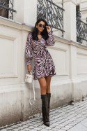 Sukienka Model Anna Krótka 336476985 Brown Zebra - LaBalancia LaBalancia