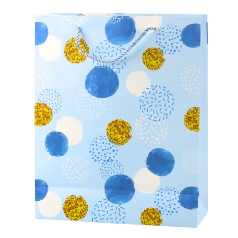 Torba Prezentowa Wzór Złote Kropki Pastelowa 32 × 26 × 10 cm LEAN Torba Prezentowa Wzór Złote Kropki Pastelowa 32 × 26 × 10 cm LEAN