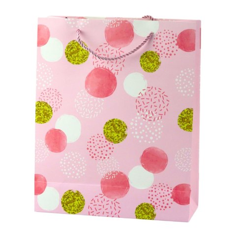 Torba Prezentowa Wzór Złote Kropki Pastelowa 32 × 26 × 10 cm LEAN Torba Prezentowa Wzór Złote Kropki Pastelowa 32 × 26 × 10 cm LEAN