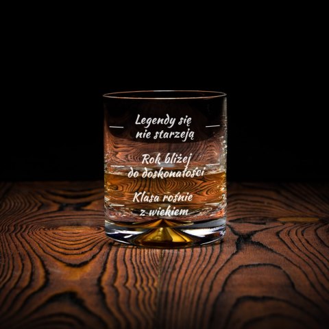Urodzinowa szklanka do whisky z nadrukiem - prezent na 40-stkę Urodzinowa szklanka do whisky z nadrukiem - prezent na 40-stkę