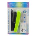 Zszywacz Biurowy Zielony Do 30 Kartek Zestaw Zszywek 24/6 13cm LEAN