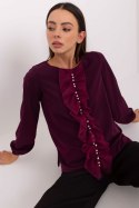 Bluzka Model LK-BZ-506673.36 Dark Violet - Lakerta Lakerta