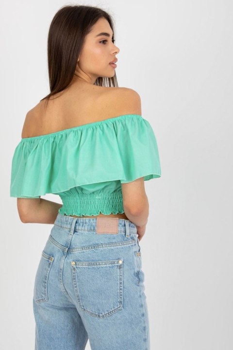 Bluzka Model LK-TP-508609.37 Mint - Lakerta Lakerta Bluzka Model LK-TP-508609.37 Mint - Lakerta Lakerta